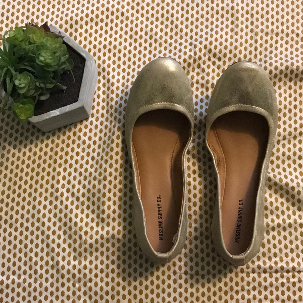 Mossimo Supply Co Gold Flats